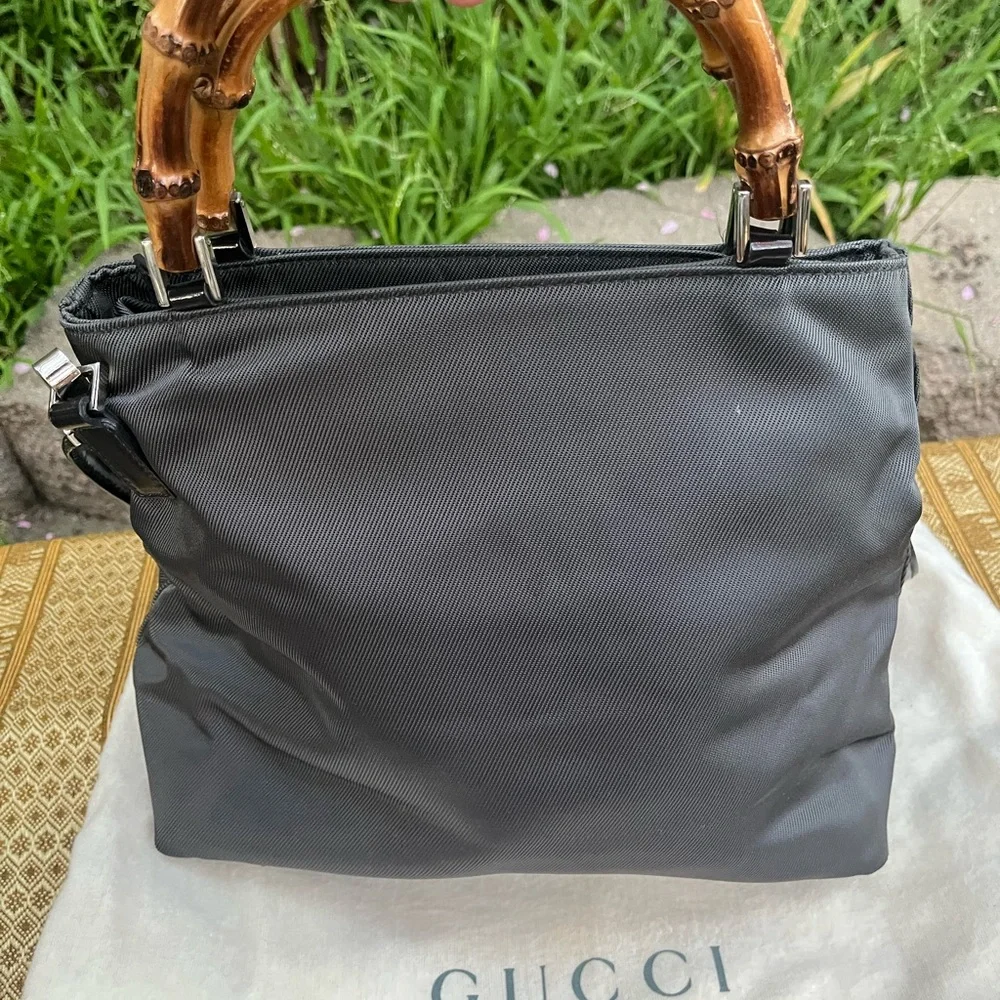 Gucci Classic Black Bamboo-Handle Women's Tote - Picture 6 of 9